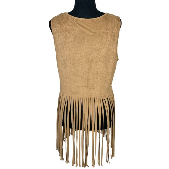 Sleeveless Fringe Hippie Western Cowgirl Top - Picture 5 of 8